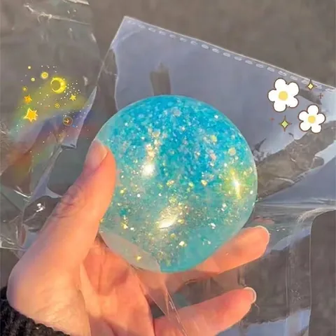 Aurora Perlglanz Maltose Knautschball Slow Rebound Stressabbau Spielzeug Glitzer Synergieball Für Kinder Erwachsene Büro Sensorisches Spielzeug