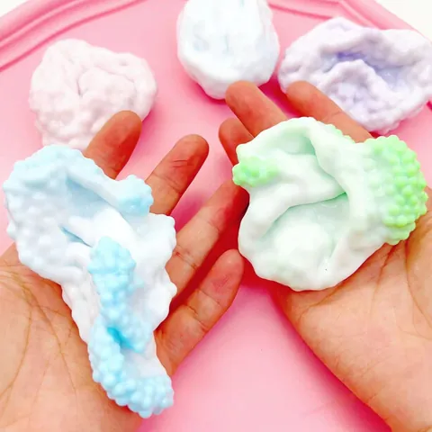 Handmade Pearl Texture Squishy Toy Soft Milk Scented Ice Crust Stress Relief Squeeze Toy For Kids Adults Office Gift