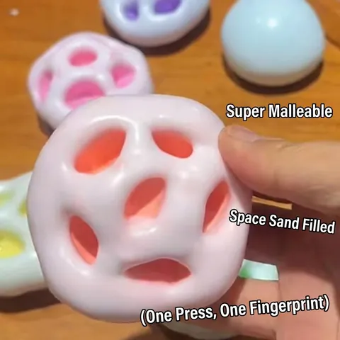 Jouet Squishy Mochi Fait Main Souple à Rebond Lent Soulagement du Stress Jouet Sensoriel Fidget pour Adultes Bureau TPR