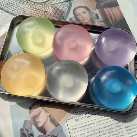 Palla Antistress Squishy in Vaselina Fatta a Mano Palla di Decompressione Modellabile all'Olio di Cocco per Adulti Bambini Ufficio