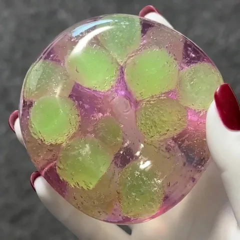 Handmade Kyoho Grape Squishy Toy TPR Stress Relief Ball Creative Squeeze Sensory Fidget Toy For Adults Teens Office Desk Decor
