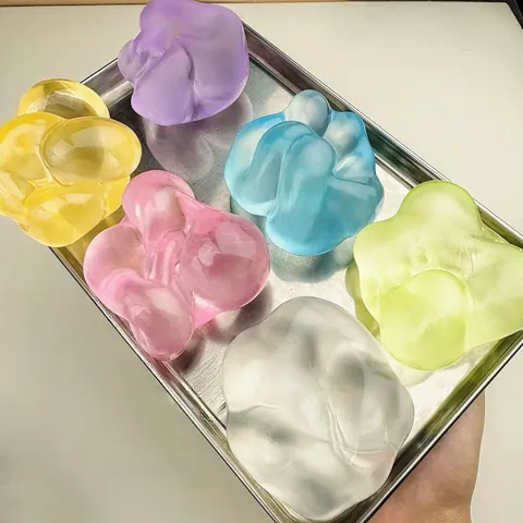 Μαλακό Εύπλαστο Παιχνίδι Squishy Μπάλα Ανακούφισης από το Στρες Λάδι Καρύδας Βαζελίνη Αισθητηριακό Παιχνίδι για Ενήλικες Παιδιά Δώρο