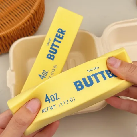Simulation Butter Stick Squishy Toy Slow Rising Squeeze Sensory Toy Cream Scented Stress Relief Fidget Toy For Adult Kids Gifts