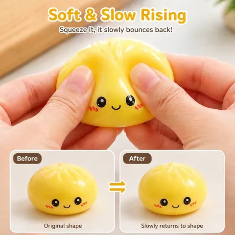 Mystery Dumpling Squishy Caja Ciega Calendario de Cuenta Regresiva Fidget Set Juguete Alivio Estrés Lindo Bao Bao Regalo