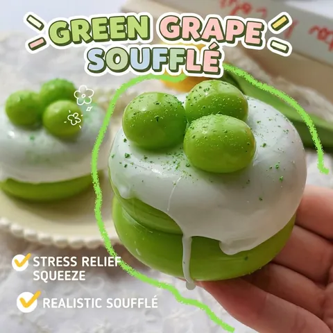 Simulation Soufflé Squishy Toy Strawberry Mango Blueberry Slow Rebound Stress Relief Toy For Kids Adults Decompression Sensory Toy