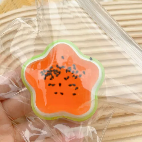 Summer Watermelon Series Squishy Toy Cute Animal Paw Star Slow Rising Stress Relief Decompression Toy Gift