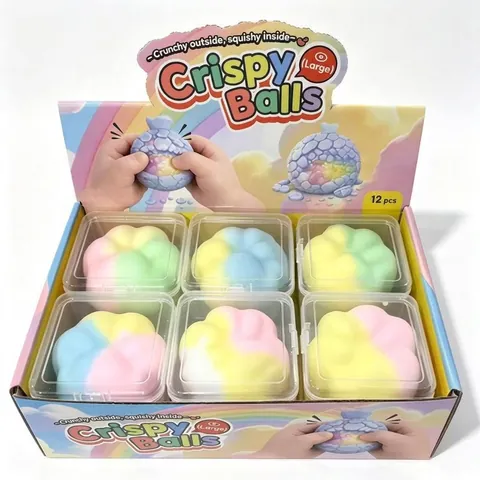 Handgefertigter Knuspriger Slow Rebound Donut Katzenpfote Squishy Stressabbau Spielzeug Für Kinder Erwachsene Macaron Farbe Großes Spielzeug