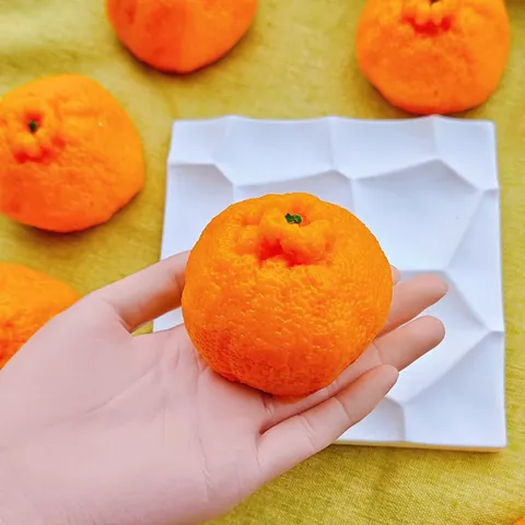 Simulation Orange Squishy Jouet Anti-stress Dekopon Fruit Presse Jouet Doux TPR Matériel Décompression Cadeau Adulte Enfant