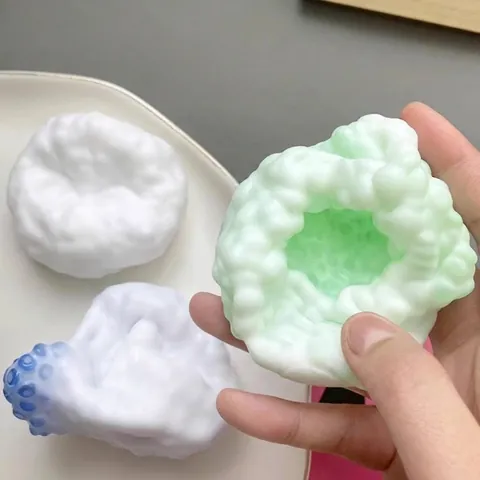 Jouet Balle Anti-Stress en TPR Mochi Squishy Doux Parfumé Jouet à Presser Pour Adultes Enfants Bureau Cadeau