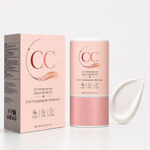 CC Tinted Serum 3-in-1 Complexion Perfector Brightening Skin Moisturizing Concealer Facial Serum For Dull Skin Treatment