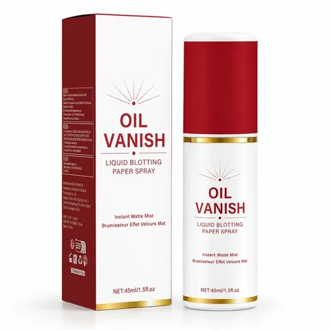 Spray Oil Vanish Liquid Blotting Paper Acabado Mate Instantáneo Control de Grasa Facial Calmante Refrescante Cuidado de la Piel Diario