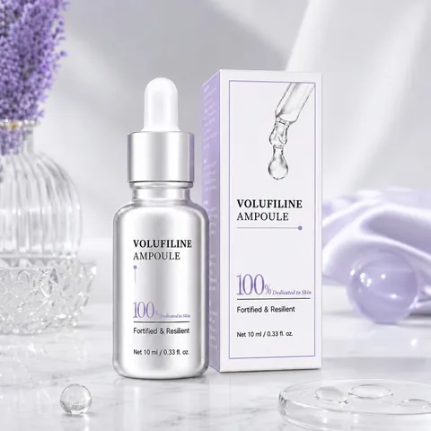 Pure Volufiline Ampoule Facial Serum Frosted Glass Dropper Bottle Skin Barrier Fortified Resilient Moisturizing Care