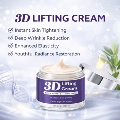 3D Lifting Face Cream Firming Anti-Aging Skin Density Enhancement Smoothing Facial Moisturizer Night Cream For Women Men
