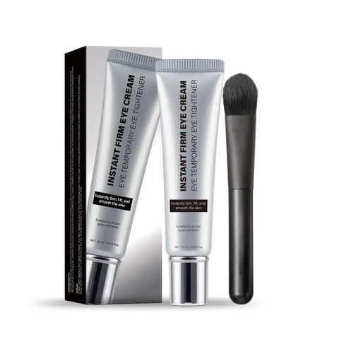 Instant Eye Tightener Liquid With Applicator Brush Fast Acting Eye Cream For Wrinkles Fine Lines Puffiness Removal Eye Serum