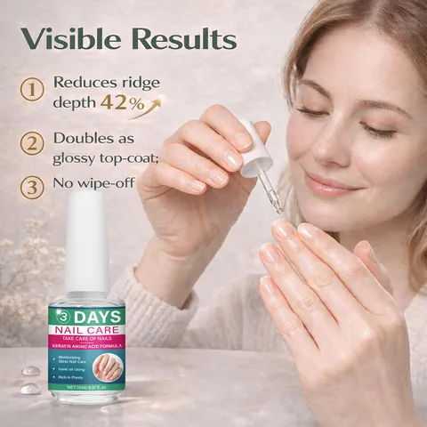 Fast Acting Nail Care Repair Serum Keratin Amino Acid Formula Strengthening Moisturizing Brightening Treatment Essence For Damaged Nails Women Beauty Daily Care