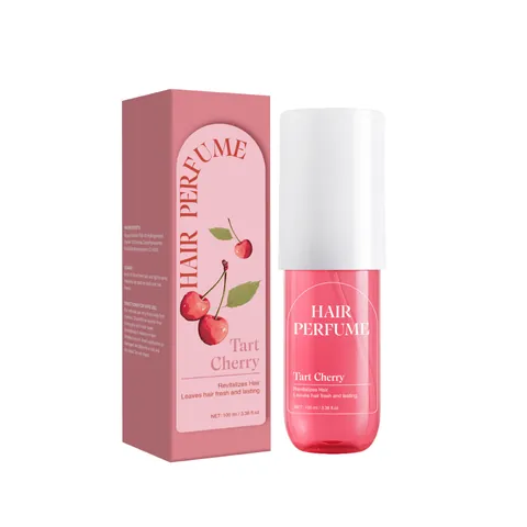 Profumo per Capelli Tart Cherry Flacone Spray Rosa Fragranza Fresca a Lunga Durata per Donna Profumo Rivitalizzante Uso Quotidiano