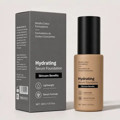 Hydrating Serum Foundation Lightweight Natural Finish Liquid Foundation For Face Makeup With Skincare Benefits Minimalist Essence Foundation