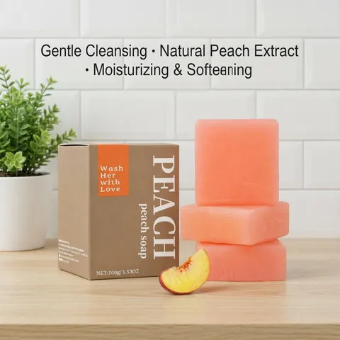 Φυσικό Χειροποίητο Σαπούνι Peach Yoni Bar Για Γυναίκες Ιδιωτική Φροντίδα Ενυδατικό Σαπούνι Καθαρισμού Με Προβιοτικά