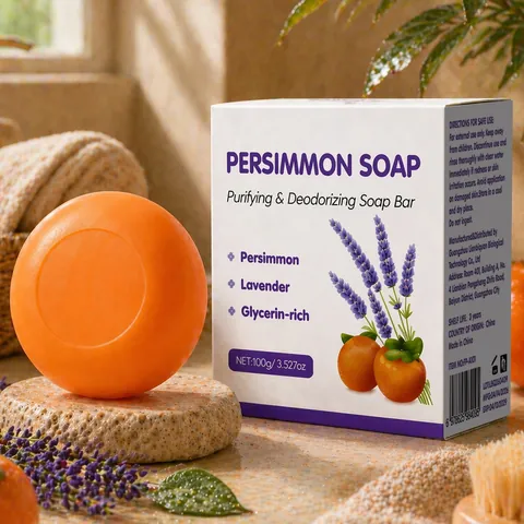 Persimmon Reinigende Deodoriserende Zeep Lavendel Glycerine Natuurlijke Lichaamsreiniging Zeep Geurverwijdering Neutraal