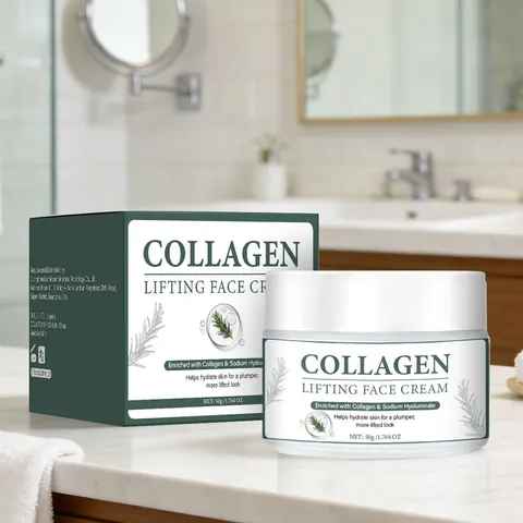 Collagen Firming Face Cream Moisturizing Lifting Skin Care Cream with Hyaluronic Acid for Women Daily Face Care