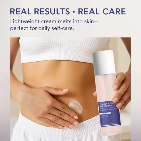 Crema Pancia Rassodante e Levigante Con Caffeina Niacinamide Per Rassodamento Cutaneo e Riduzione Cellulite Crema Corpo Donna
