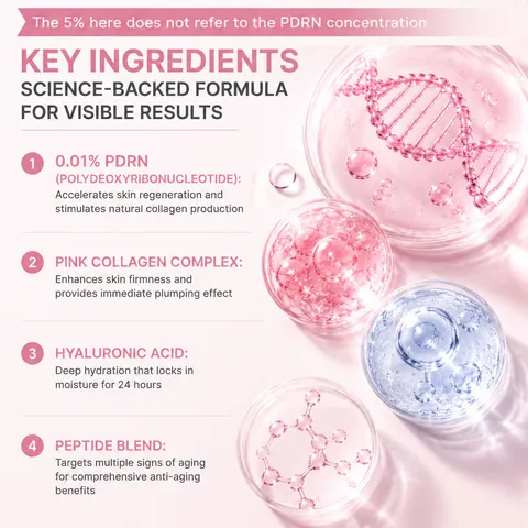 Pink Collagen Multi Balm Stick With PDRN Anti Aging Moisturizing Facial Stick For Wrinkle Treatment And Skin Hydration