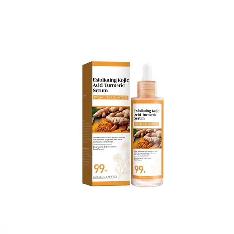 Siero Esfoliante all Acido Kojico e Curcuma per Schiarire il Viso Uniformare il Tono della Pelle Niacinamide Skincare