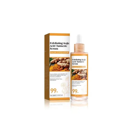Siero Esfoliante all Acido Kojico e Curcuma per Schiarire il Viso Uniformare il Tono della Pelle Niacinamide Skincare