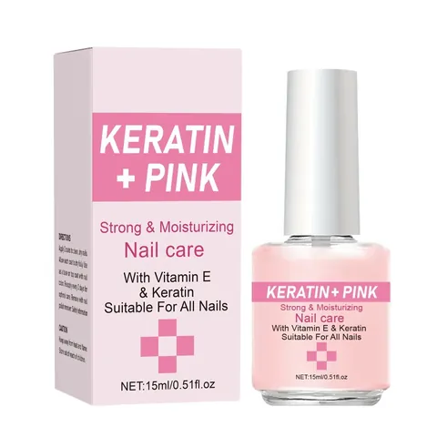 Protein Nail Strengthener Hardener For Women Keratin Vitamin E Nail Thickener Liquid Treatment For Brittle Soft Nails