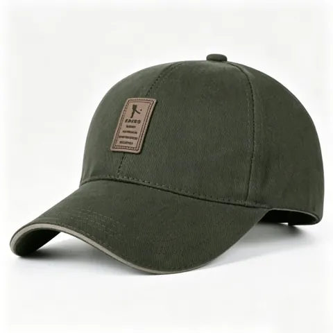 Verstelbare Heren Honkbalpet 100% Katoen Ademend Outdoor Sport Golf Pet Met Leren Patch Contrast Bies Zonbescherming Casual Snapback Accessoire