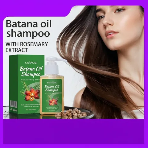 SAUVASINE Batana Aceite Champú con Extracto de Romero Limpieza Profunda Reparación Hidratante del Cabello Anti-Frizz