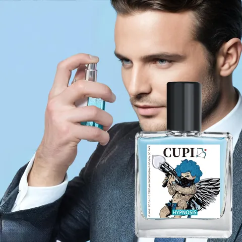 Parfum aux Phéromones Cupid Hypnosis pour Hommes et Femmes Fragrance Bleue Longue Durée Eau De Parfum Spray de Charme