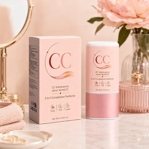 Professionelles CC Getöntes Serum Teint Perfektor Hautaufhellend Feuchtigkeitsspendend Kaschierend Gesichtspflege Essenz Foundation