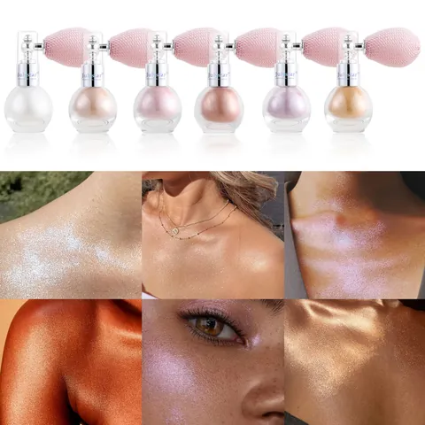 Vintage Fairy Highlighter Spray Body Glitter Shimmer Powder Mist Illuminante Professionale Viso E Corpo Trucco Da Palcoscenico