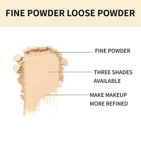 Matte Loose Face Powder Face Makeup Oil Control Waterproof Long Lasting Concealer Finishing Powder For Women Daily Makeup