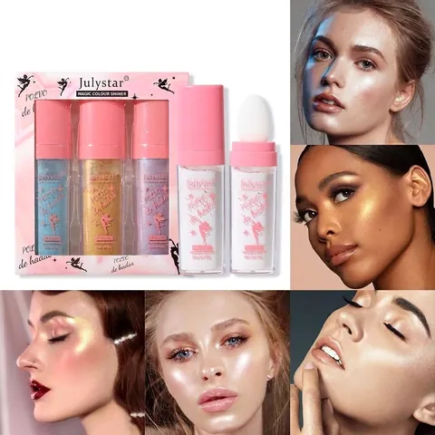 Julystar Fairy Πούδρα Λάμψης Σώμα Πρόσωπο Λάμψη Φωτεινότητα Polvo De Hadas Μακιγιάζ Πούδρα Λάμψης Σετ