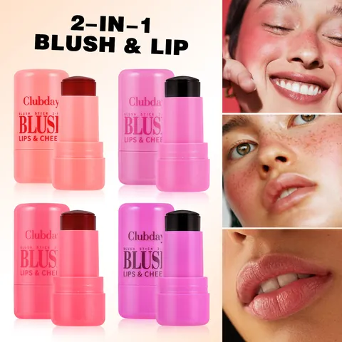 Multi Color Jelly Blush Stick Moisturizing Matte Lips And Cheeks Two-in-One Natural Long-Lasting Cooling Tint Stick