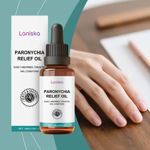Laniska Olio per il Sollievo della Paronichia Essenza Nutriente per la Cura delle Unghie Siero Riparatore Lenitivo Con Olio di Tea Tree