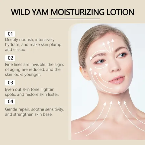 Wild Yam Moisturizing Repair Facial Skincare Cream Toner Lotion Hydrating Anti Aging Skin Treatment