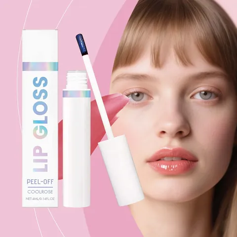 COOLROSE Lucidalabbra Peel Off Impermeabile a Lunga Durata Idratante Tinta per Labbra Pelabile Trucco per Labbra Altamente Pigmentato per Donna