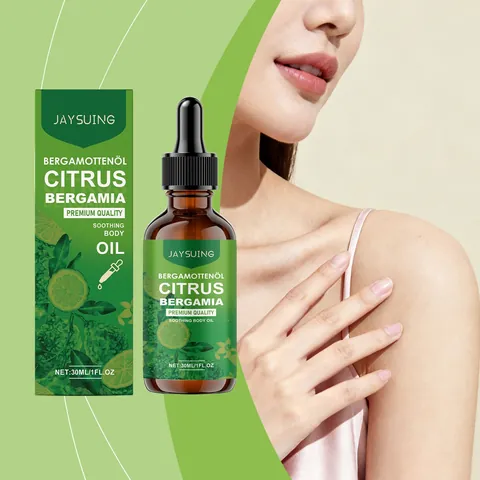Aceite Esencial para el Cuidado del Cuerpo de Bergamota Hidratante Calmante Esencia de Planta Aceite de Masaje para el Cuidado de la Piel Aromaterapia Uso Diario Adultos