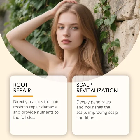 Hoegoa Roll-On Scalp Nourishing Essence Rosemary Leaf Oil Biotin Hair Density Serum Strengthening Root Daily Hair Care
