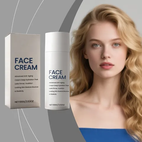 Crème Visage Nourrissante et Hydratante Anti Âge Hydratation Profonde pour une Peau Éclatante et Lisse Texture Fine Douce