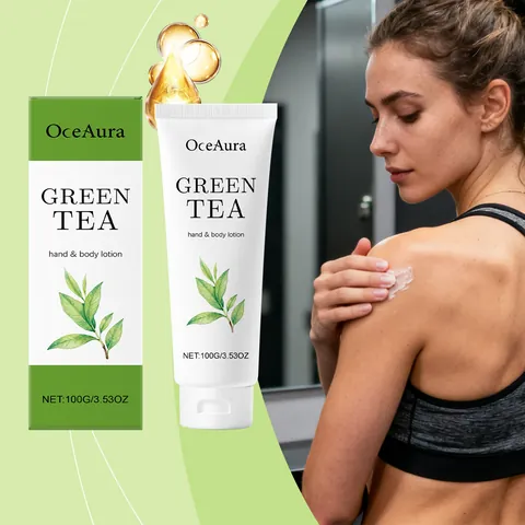 Green Tea Hand Body Lotion Moisturizing Refreshing Niacinamide Hyaluronic Acid Gentle Daily Skin Care Cream For All Skin Types