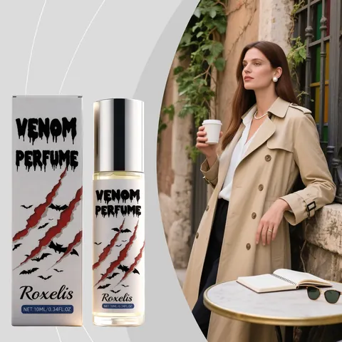 Venom Perfume Colonia de Sándalo Aroma Elegante Portátil Tamaño de Viaje Diseño Gótico Fragancia para Mujeres Hombres Diario Larga Duración