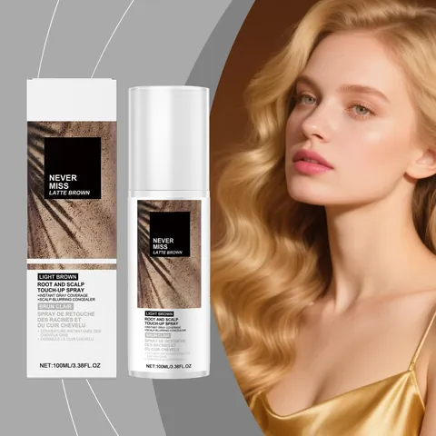 Light Brown Hair Root Touch Up Spray For Gray Coverage Instant Hair Color Root Cover Up Spray For Men And Women Professional