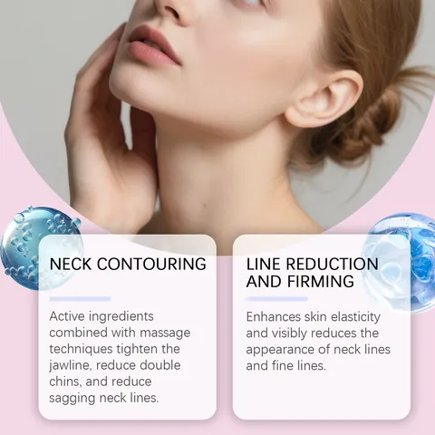 Crème Raffermissante pour le Cou au Rétinol et Collagène pour Femme Coffret de Soin du Cou avec Planche Gua Sha Produit de Soin du Cou