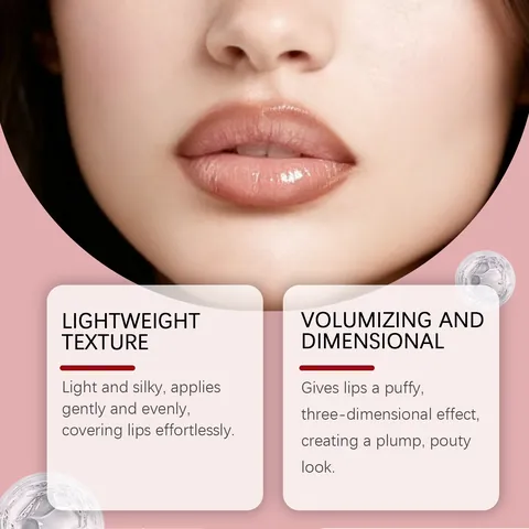 Zephoco 2 In 1 Lucidalabbra Volumizzante E Matita Labbra Doppia Punta Impermeabile Lunga Durata Nude Brown Trucco