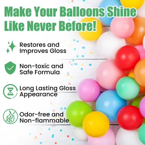 Dowmoo Balloon Shiny Spray 100ml Long Lasting Fade Resistant Polishing Spray For Latex Balloons Event Party Decoration