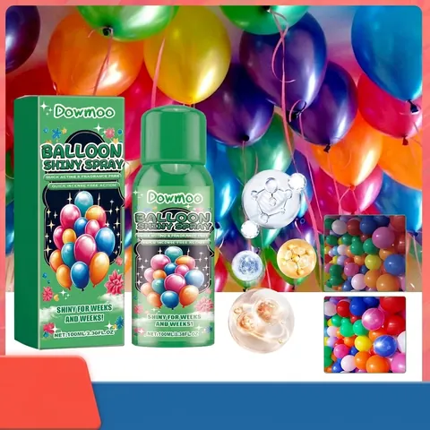 Dowmoo Balloon Shiny Spray 100ml Long Lasting Fade Resistant Polishing Spray For Latex Balloons Event Party Decoration